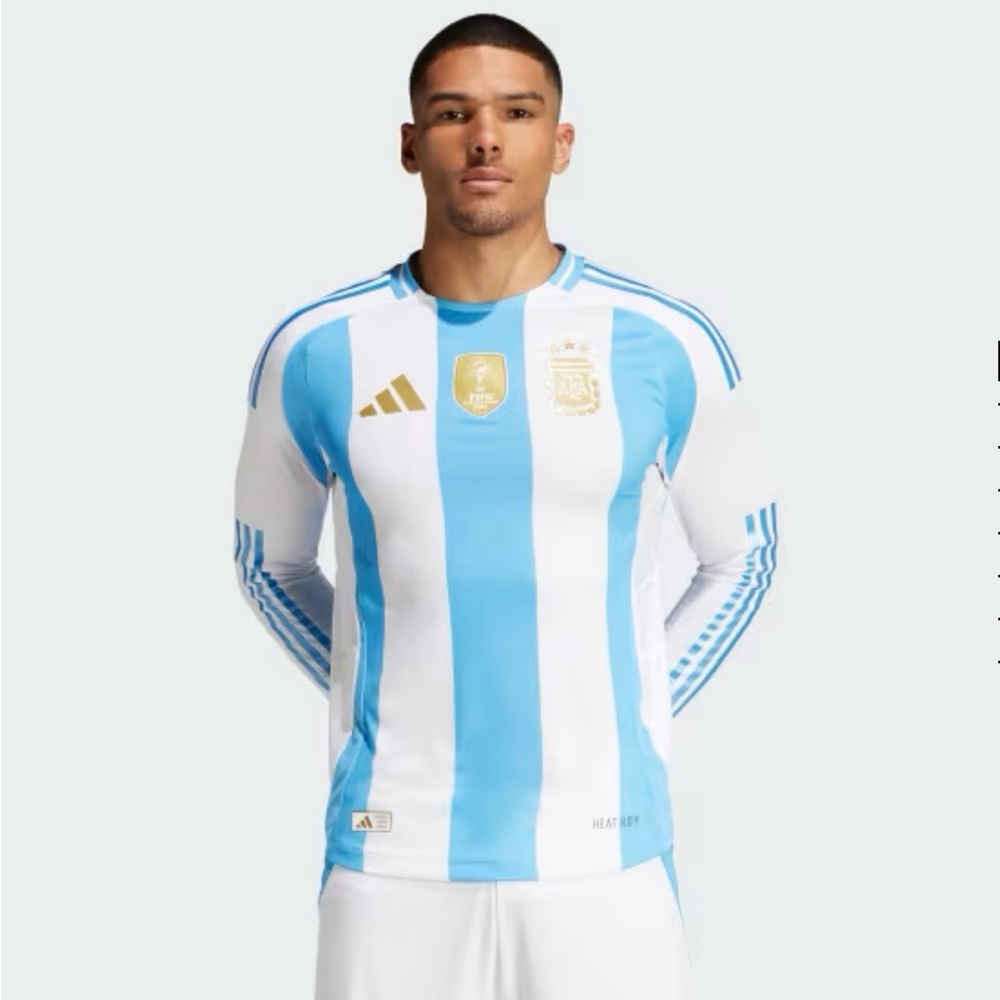 Adidas Argentina '24/25 Authentic Long Sleeve Soccer Jersey